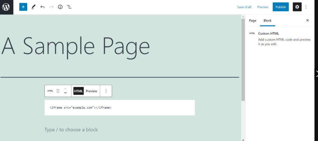 Embed iFrames in WordPress: A Beginner’s Guide to HTML Embedding-Picture3